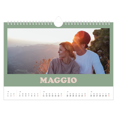 Calendario fotografico A4 — Cornici retrò [copertina]