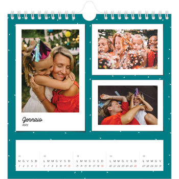 Calendario Fotografico Quadrato — Scatti pop di colore