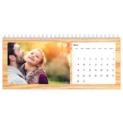 Calendari da tavolo — Legno [Marzo]