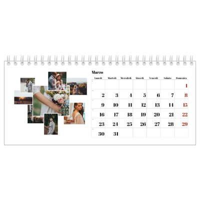 Calendari da tavolo — Forme di collage [Marzo]