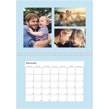 Calendario A4 Doppio — Modelli pastello