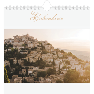 Calendari quadrati — Banner di script d'oro [copertina]