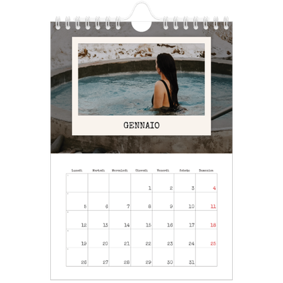 Calendario fotografico A5 — La selezione ritratti [Gennaio]
