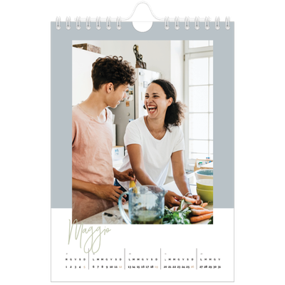 Calendario fotografico A5 — Cornici terrose [copertina]