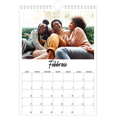 Calendario personalizzato A4 — Questo sono io [Febbraio]