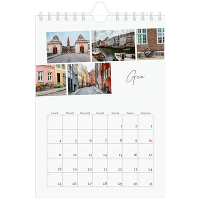 Calendario fotografico A5 — Soggiorno in città [Gennaio]