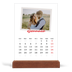 Calendario con supporto in legno verticale  — Firmato in cremisi [Gennaio]