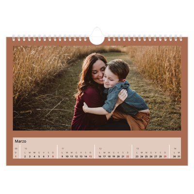 Calendario fotografico A4 — Colori della terra [Marzo]