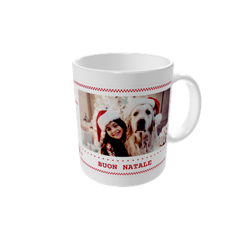 Tazze personalizzate — Motivo natalizio rosso