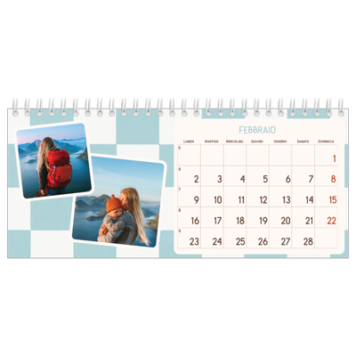 Calendari da tavolo — Fantasia rétro [Febbraio]