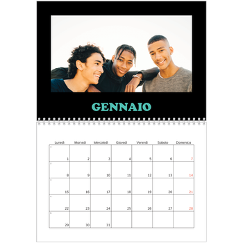 Calendario A4 Doppio — Tipo divertente