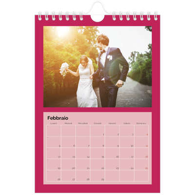 Calendario fotografico A5 — Luminoso e vivace [Febbraio]
