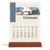 Calendario con supporto in legno verticale  — Vedute del mondo [Gennaio]