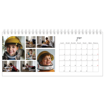 Calendario Fotografico da Tavolo — Disposizioni fotografiche