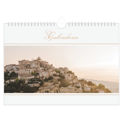Calendario fotografico A4 — Banner di script d'oro [copertina]