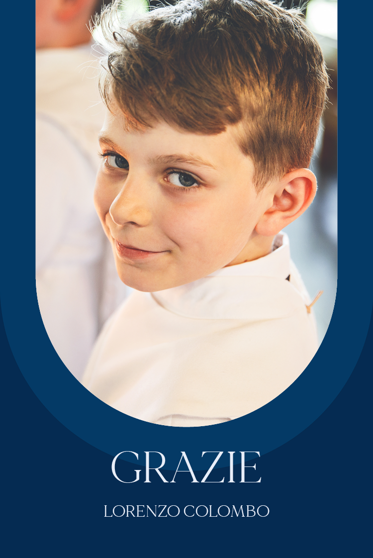 Biglietti di ringraziamento — Fluente - indaco