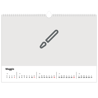 Calendario A3 orizzontale  — Disegna il tuo prodotto [copertina]