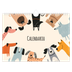 Calendario fotografico A4 — Zampette di cane e scarabocchi [copertina]
