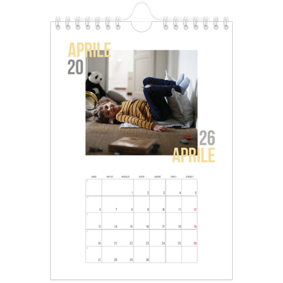 Calendario fotografico A5 — Tipo di coppia [Aprile]