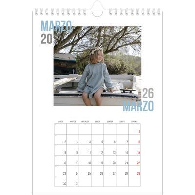 Calendario personalizzato A4 — Tipo di coppia [Marzo]