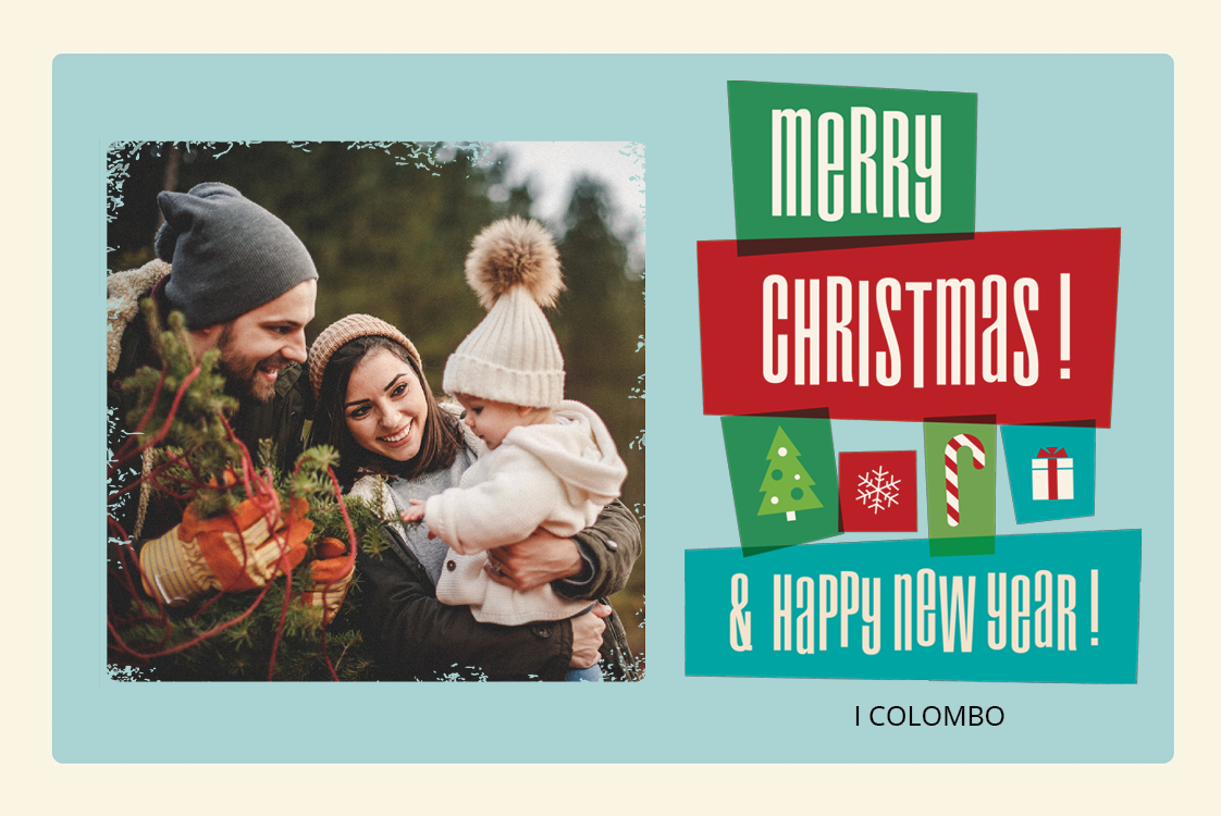 Biglietti — Icone di Natale colorate