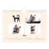 Calendario fotografico A5 — Zampette di gatto e scarabocchi [Febbraio]
