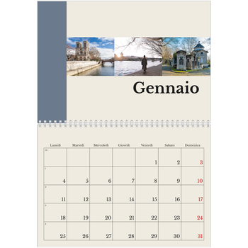 Calendario A4 Doppio — Vedute del mondo