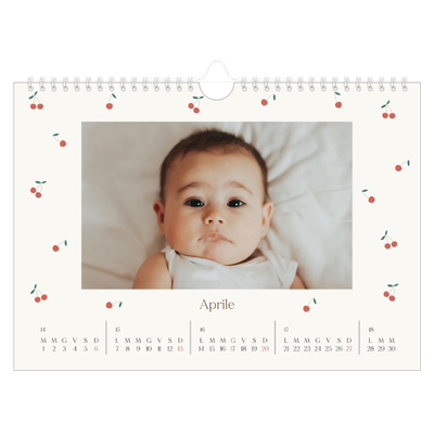 Calendario fotografico A4 — Ciliegie [Aprile]