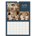 Calendario A3 verticale — Ardesia e grazie [Aprile]