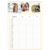 Calendario famiglia A3 verticale — Calendario moderno - Famiglia di 3 [Gennaio]