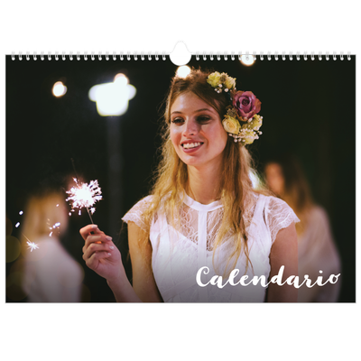 Calendario A3 orizzontale  — Scrittura semplice [copertina]