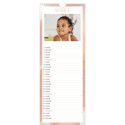 Calendario da cucina  — Effetto pennello [Aprile]