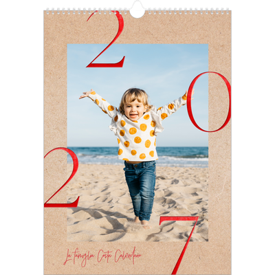 Calendario A3 verticale — Esplosioni di rosso [copertina]