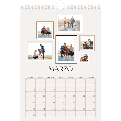 Calendario personalizzato A4 — Galleria fotografica a parete [Marzo]