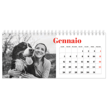 Calendario Fotografico da Tavolo — Un anno audace