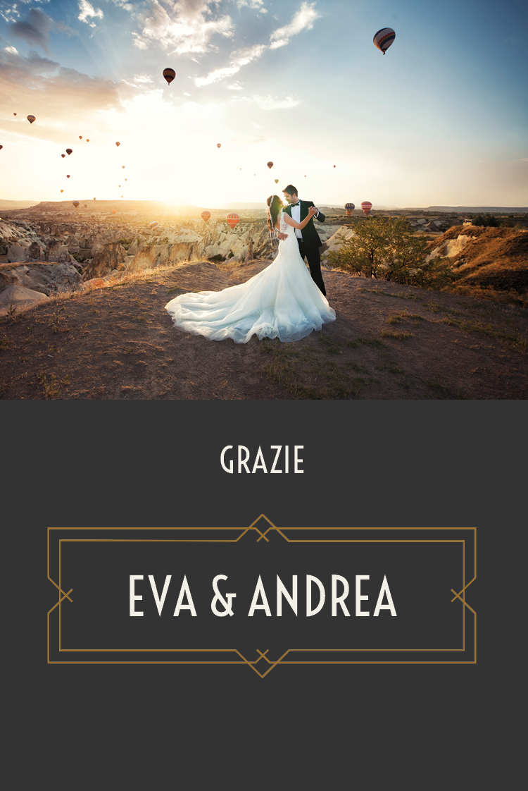 Biglietti di ringraziamento — Targa Gatsby