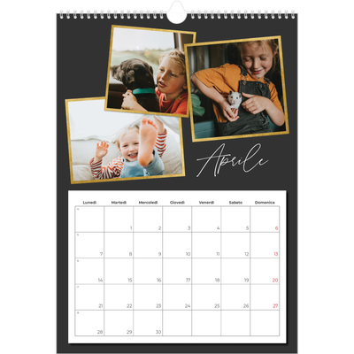 Calendario A3 verticale — Tanti ricordi [Aprile]