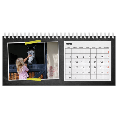 Calendari da tavolo — Nastro adesivo artigianale [Marzo]