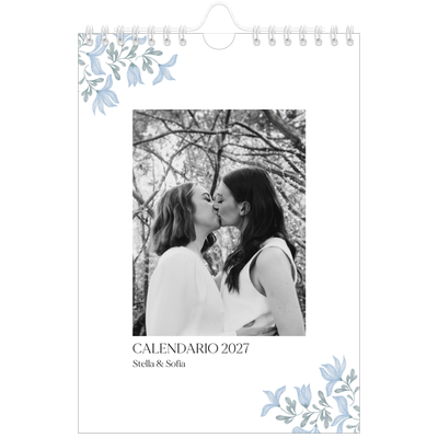 Calendario fotografico A5 — Floreale elegante [copertina]