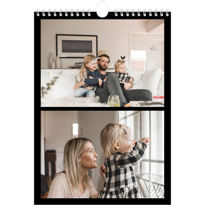 Calendario personalizzato A4 — Margine nero [copertina]