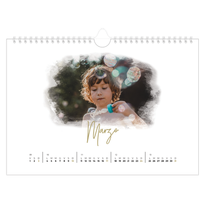 Calendario fotografico A4 — Effetti fotografici [Marzo]