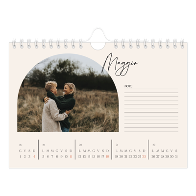 Calendario fotografico A5 — Ricordi ad arco [copertina]