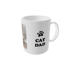 Tazze personalizzate — Cat dad - bianco