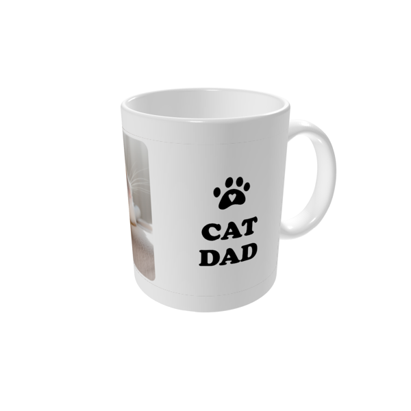 Tazze personalizzate — Cat dad - bianco