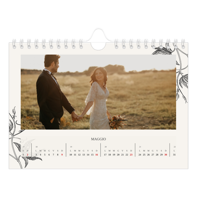 Calendario fotografico A5 — Inchiostro e edera [Maggio]