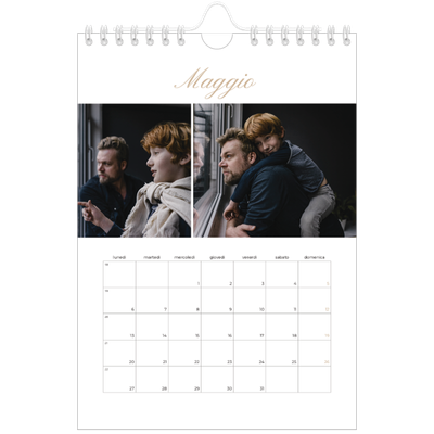 Calendario fotografico A5 — Scatole con strisce fotografiche [copertina]