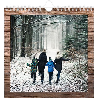 Calendari quadrati — Legno [copertina]