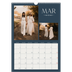 Calendario A3 verticale — Ardesia e grazie [Marzo]