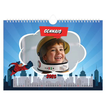 Calendario Fotografico A4 Orizzontale — Fumetti