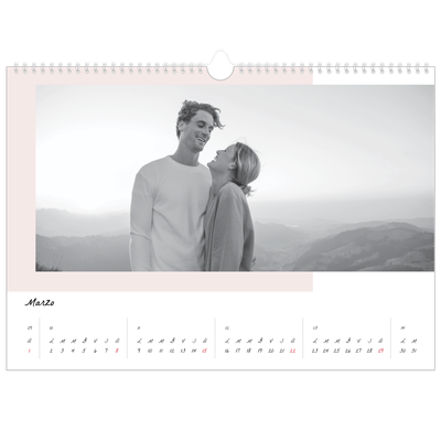 Calendario A3 orizzontale  — Schermate a colori [Marzo]